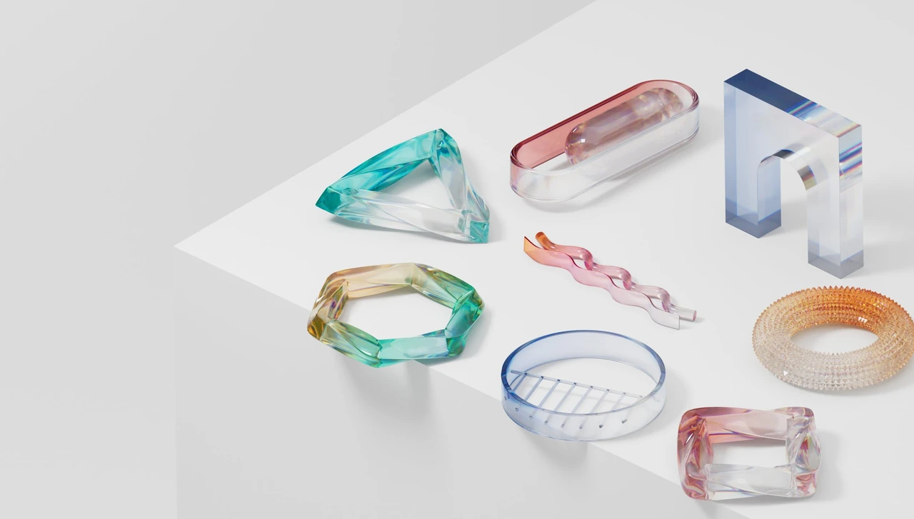 Transparent material product studies