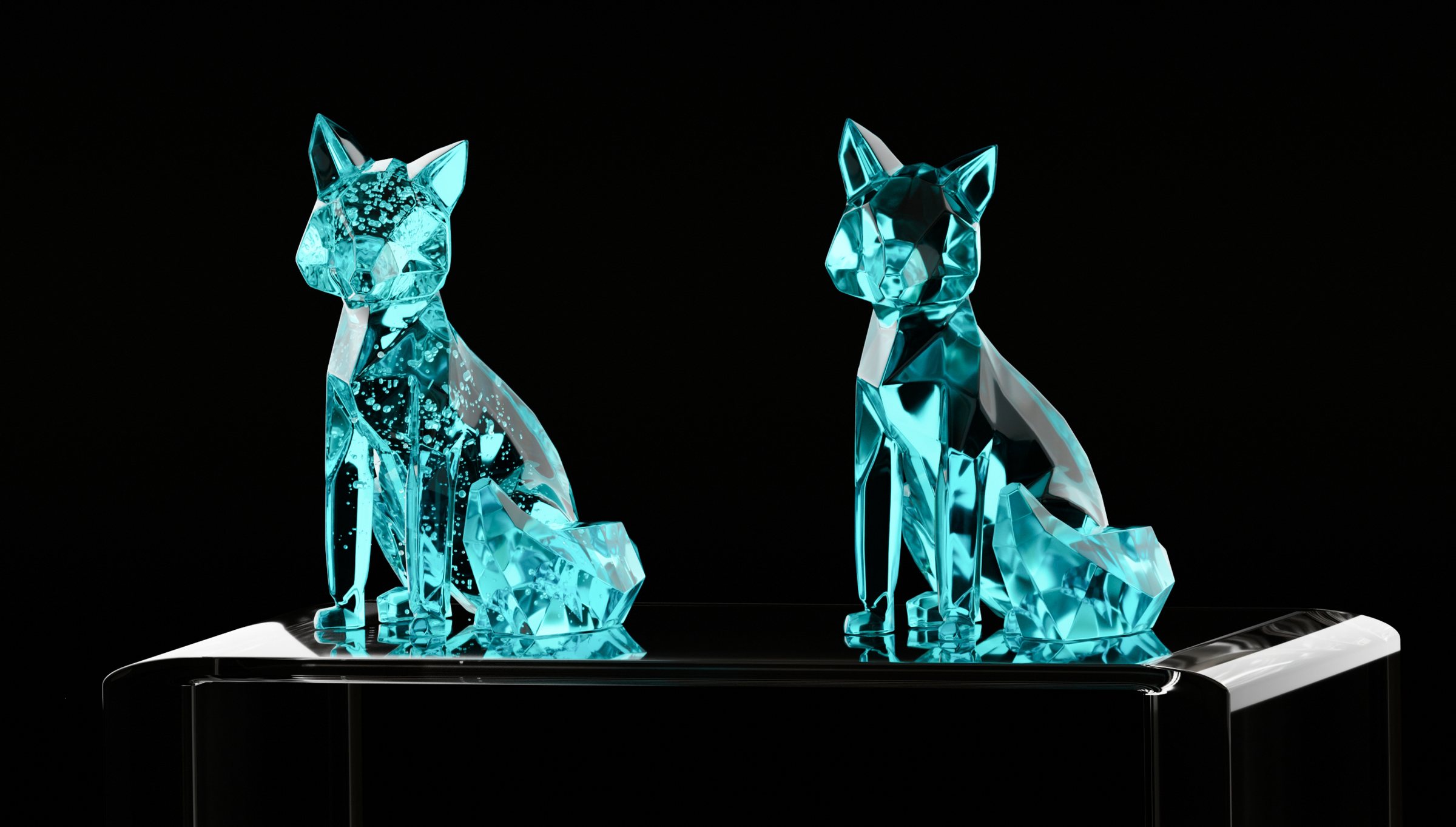 Glass cat material experiment